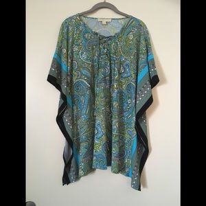 Michael Kors Paisley Poncho